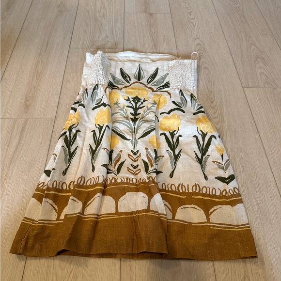 Abercrombie & Fitch White and Yellow Floral Dress - Picture 3 of 4